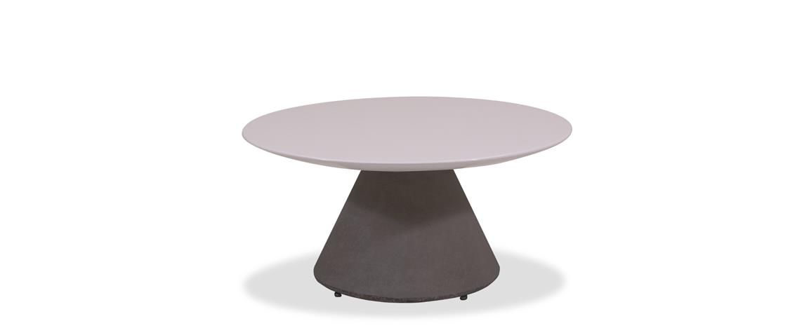 Mesa Lounge Vick Resina com base Concreto 457 