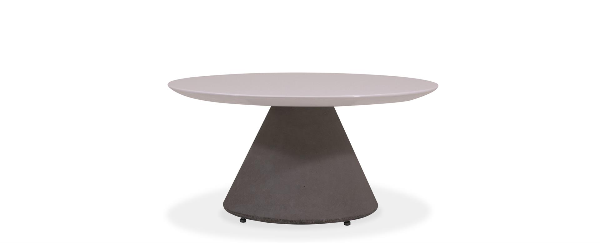 Mesa Lounge Vick Resina com base Concreto 457 