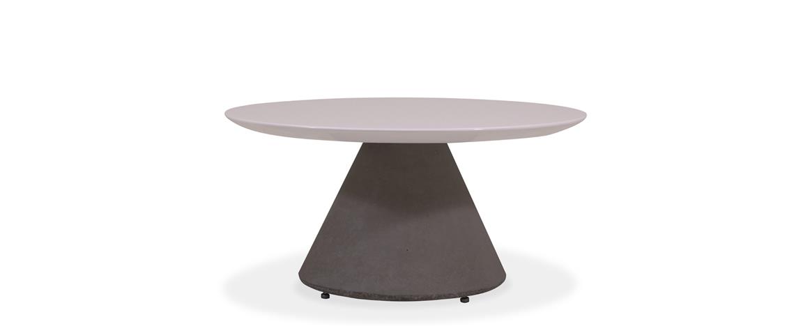 Mesa Lounge Vick Resina com base Concreto 457 